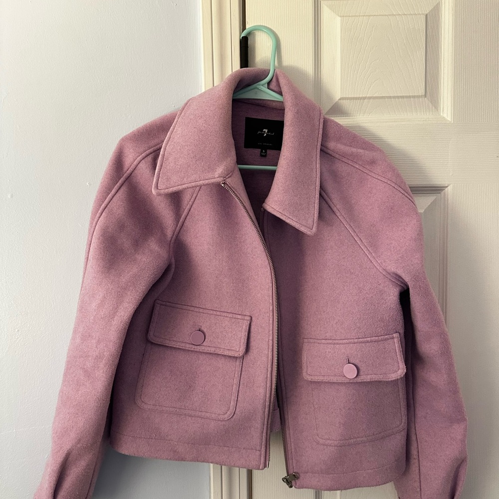 7 for all mankind cropped jacket